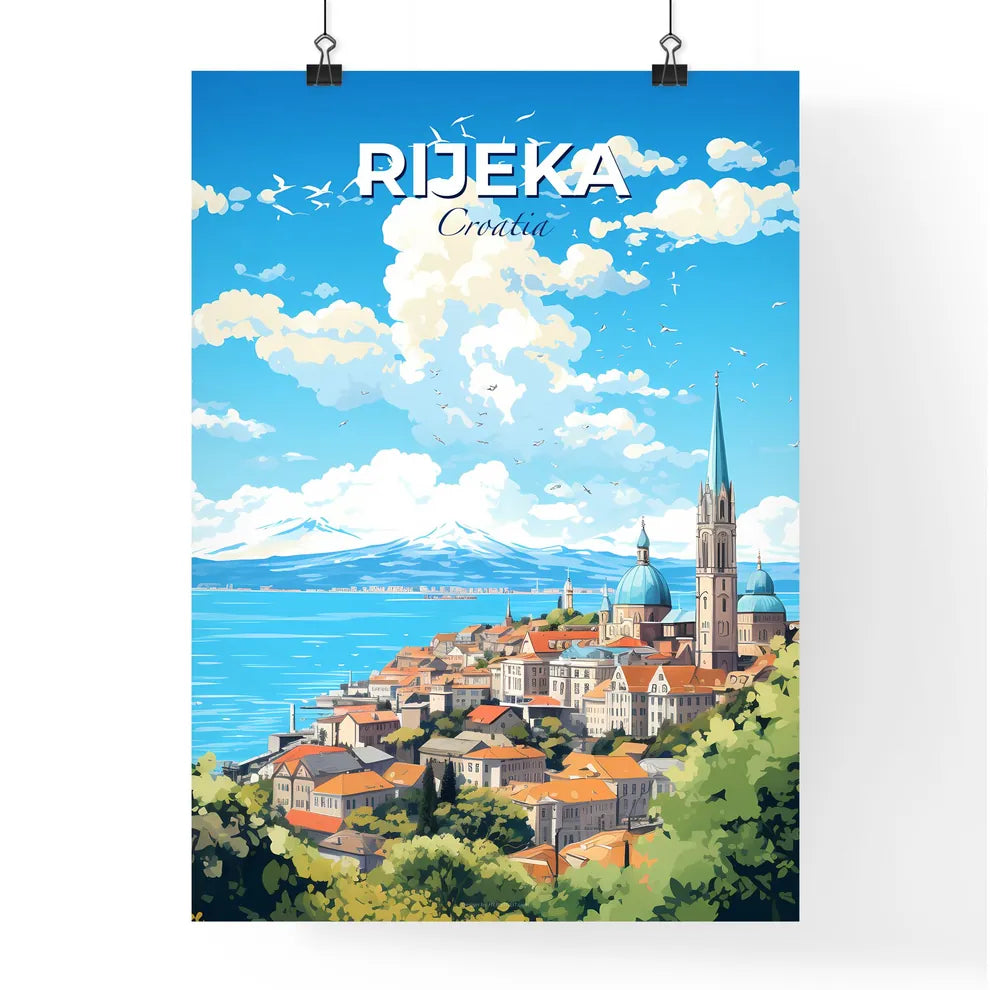 Rijeka Croatia Skyline - A City By The Water - Customizable Travel Gift Default Title