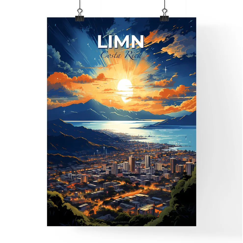 Limn Costa Rica Skyline - A City By The Water - Customizable Travel Gift Default Title