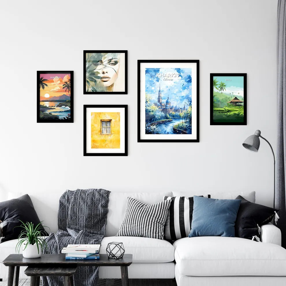 Kharkiv Ukraine Skyline - A Watercolor Painting Of A Castle And Trees - Customizable Travel Gift Default Title