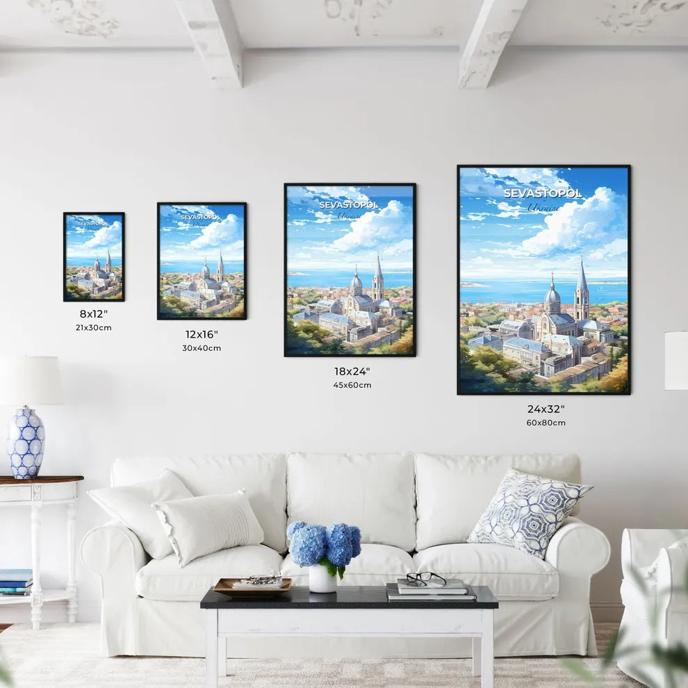 Sevastopol Ukraine Skyline - A City With A Body Of Water - Customizable Travel Gift Default Title