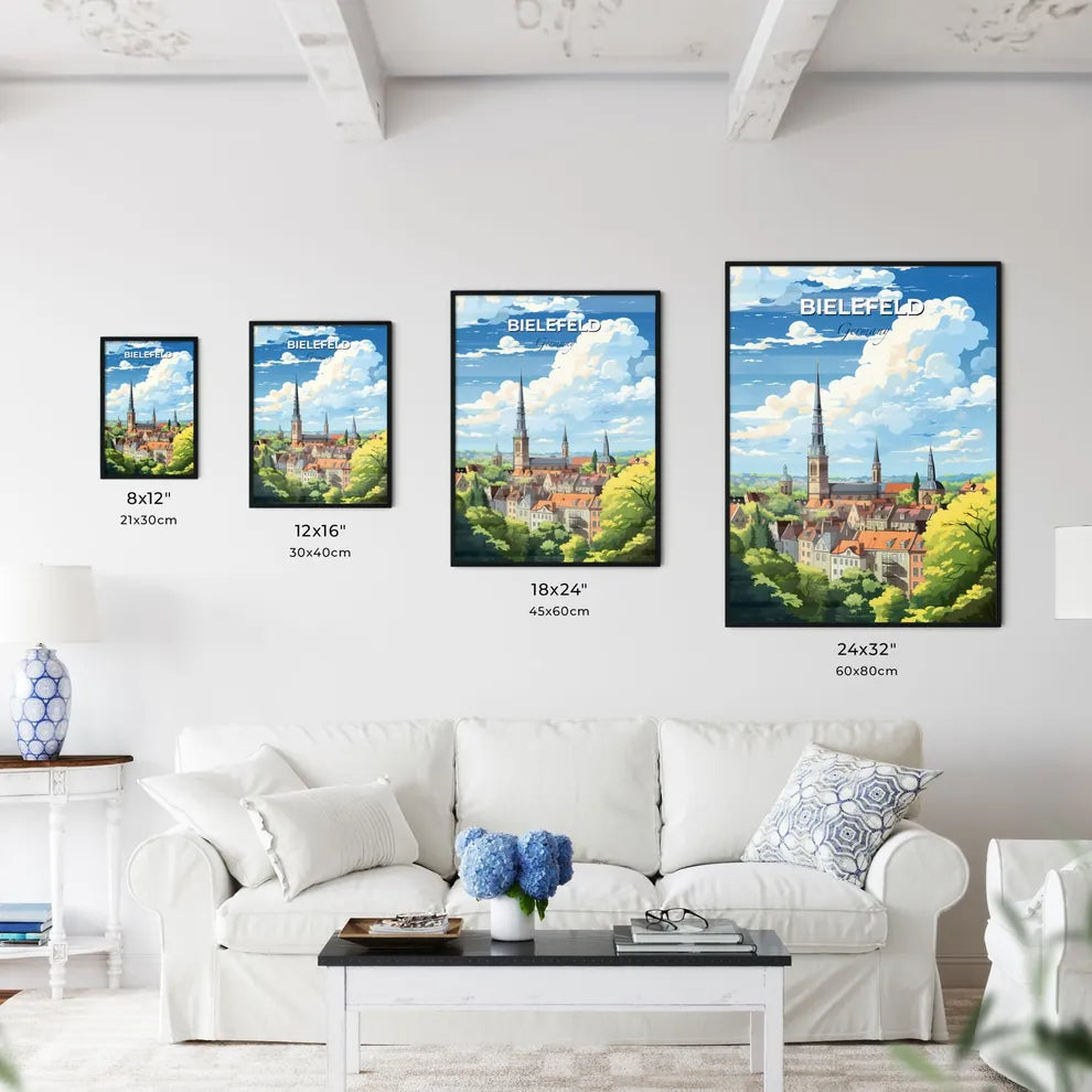 Bielefeld Germany Skyline - A City With A Tall Tower - Customizable Travel Gift Default Title