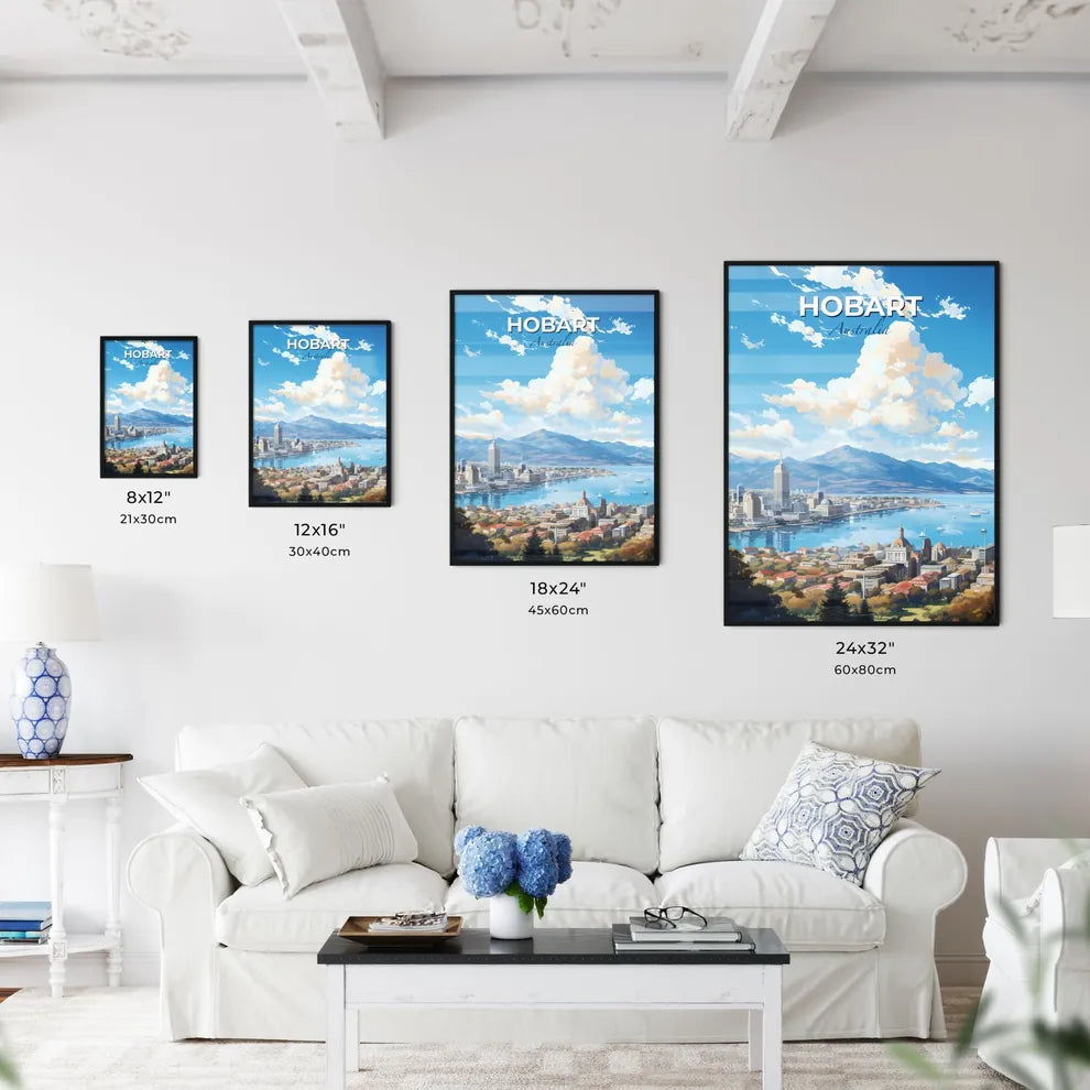 Hobart Australia Skyline - A City By The Water - Customizable Travel Gift Default Title
