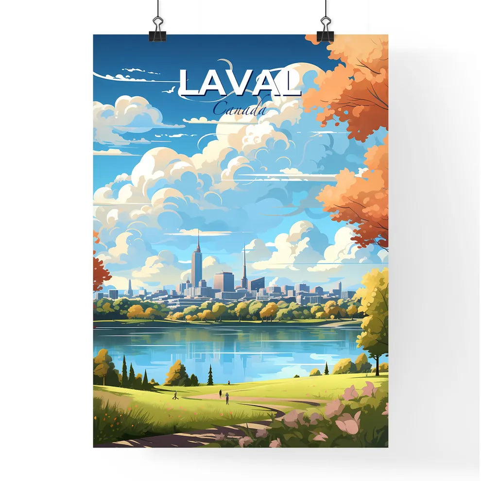 Laval Canada Skyline - A City By A Lake - Customizable Travel Gift Default Title