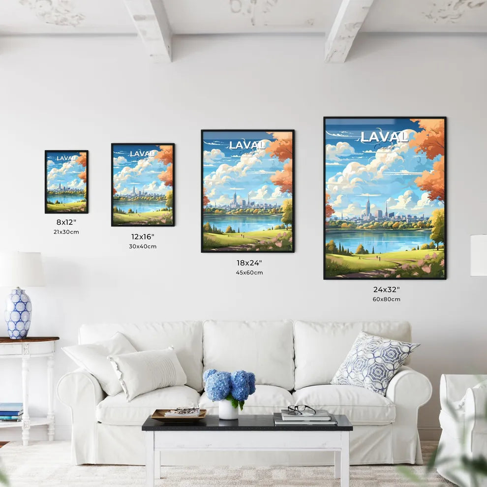 Laval Canada Skyline - A City By A Lake - Customizable Travel Gift Default Title
