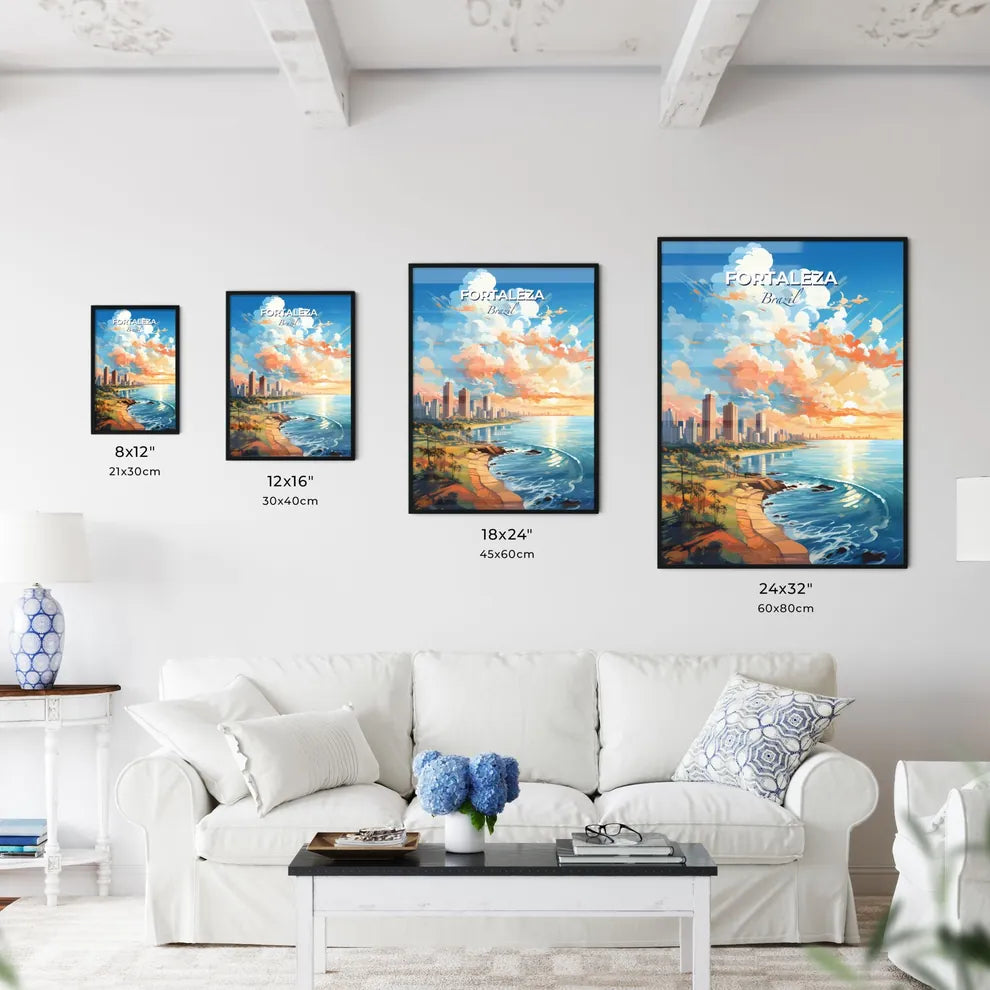 Fortaleza Brazil Skyline - A City By The Water - Customizable Travel Gift Default Title