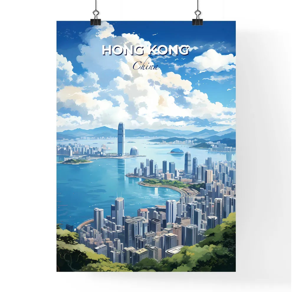 Hong Kong China Skyline - A City By The Water - Customizable Travel Gift Default Title