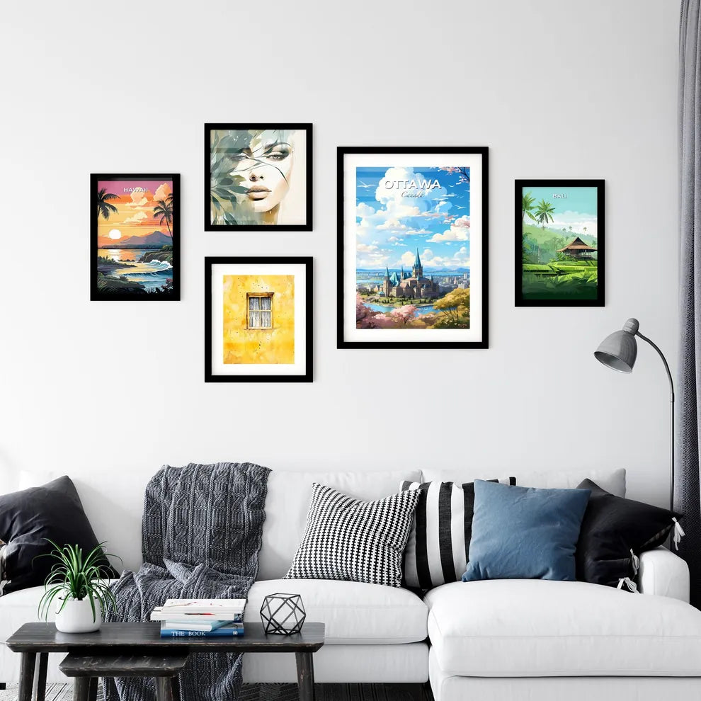 Ottawa Canada Skyline - A Castle With A River And Trees In The Background - Customizable Travel Gift Default Title