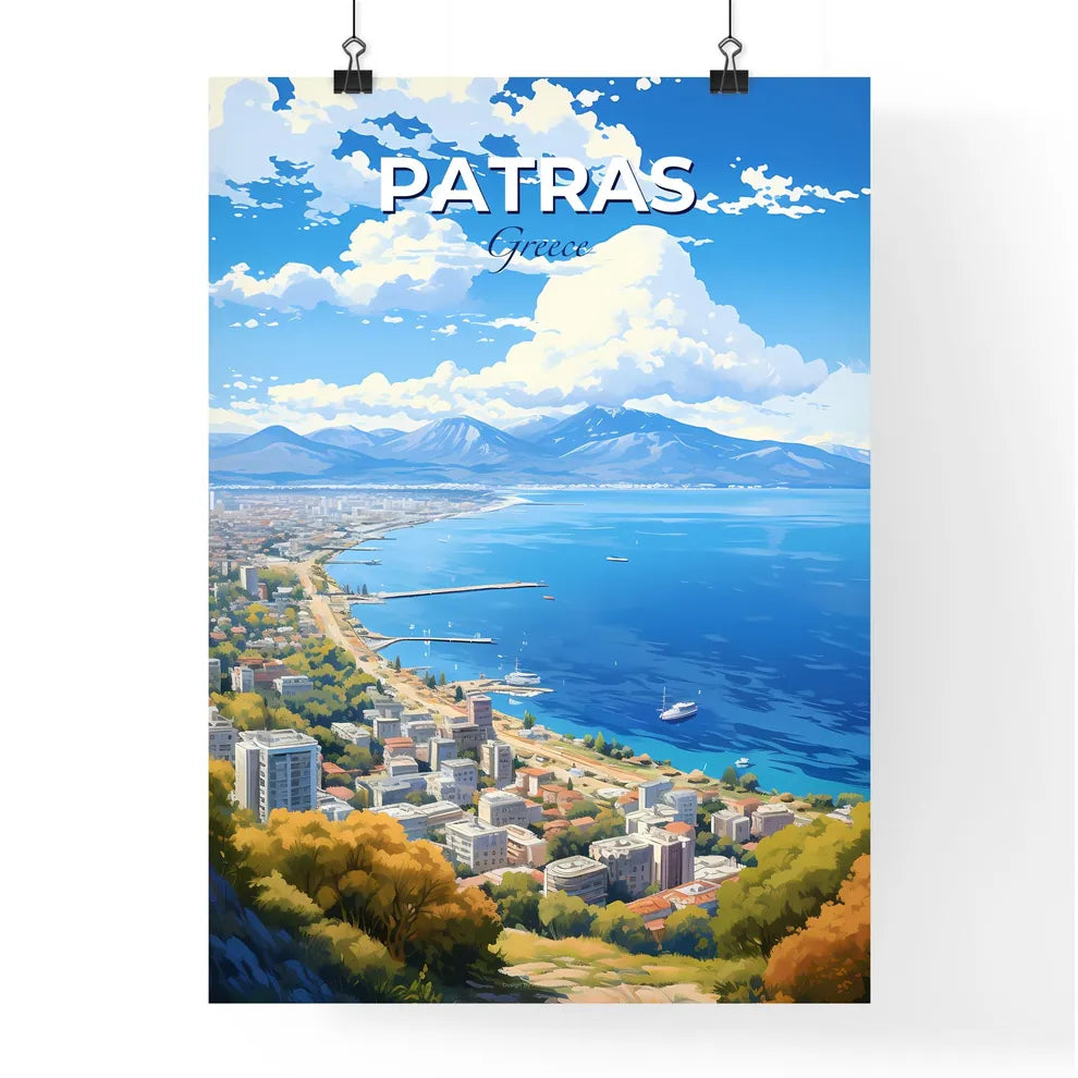 Patras Greece Skyline - A City Next To The Water - Customizable Travel Gift Default Title