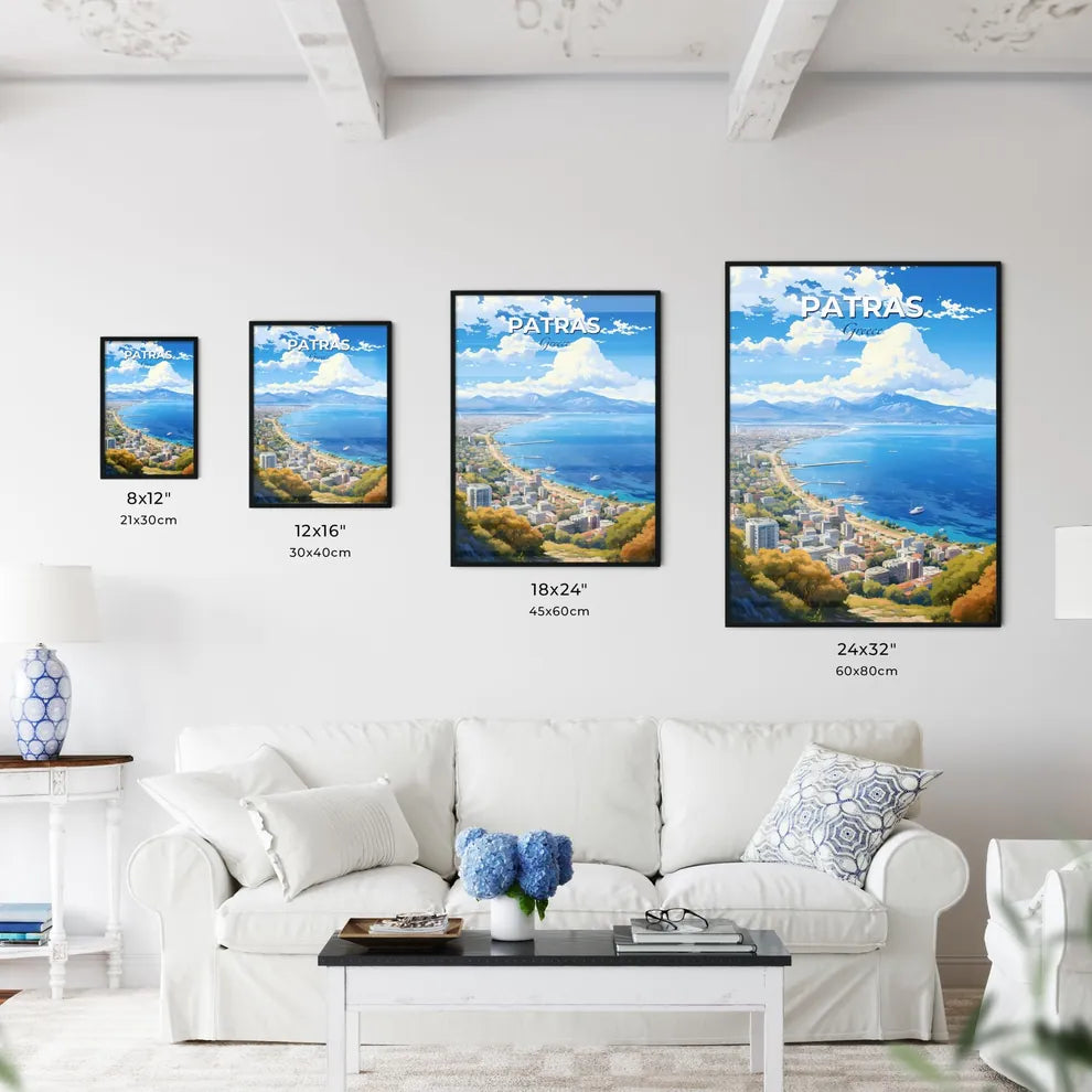 Patras Greece Skyline - A City Next To The Water - Customizable Travel Gift Default Title