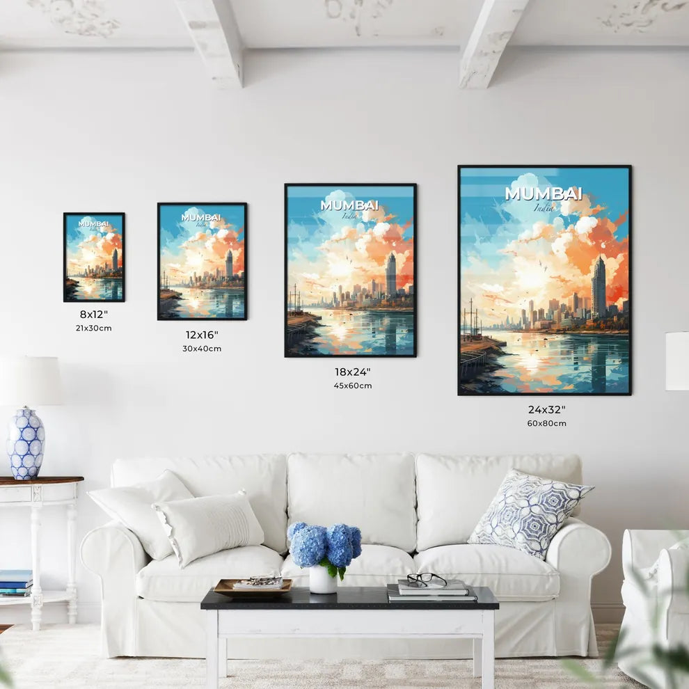 Mumbai India Skyline - A City By The Water - Customizable Travel Gift Default Title