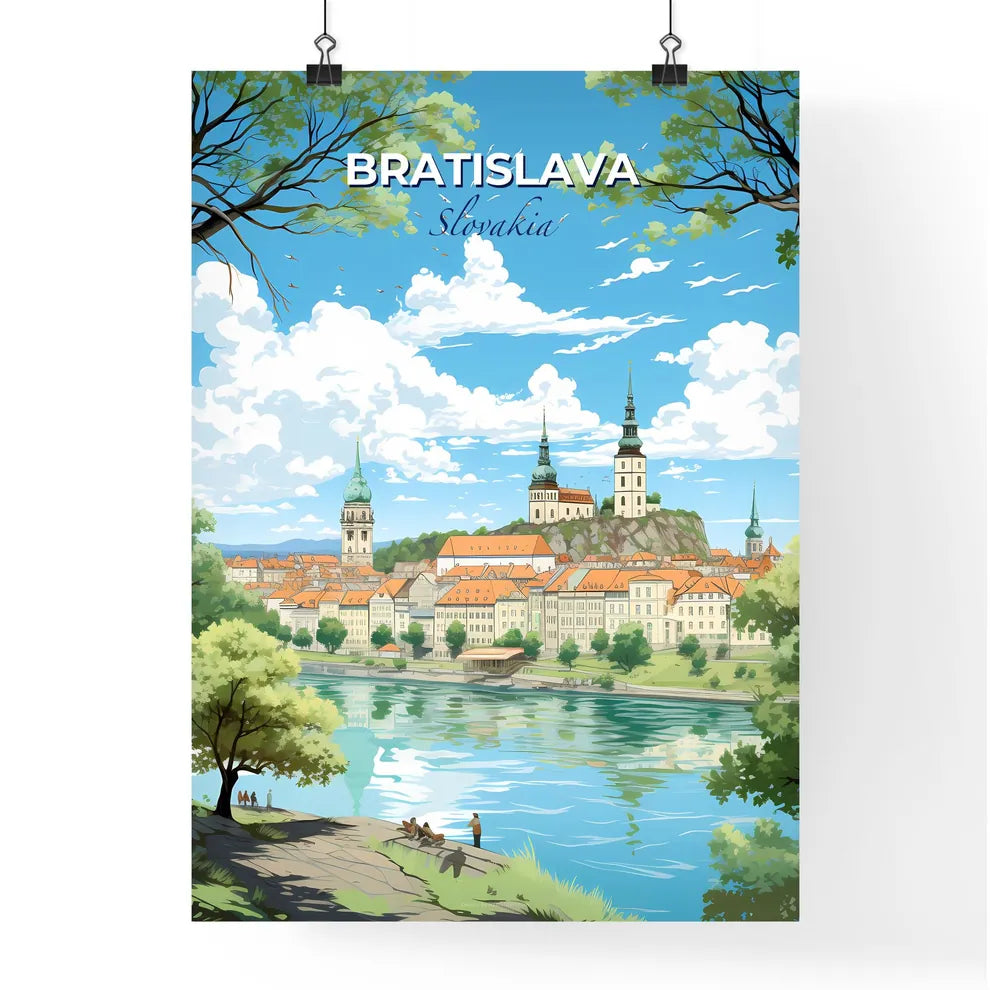 Bratislava Slovakia Skyline - A City By A River - Customizable Travel Gift Default Title
