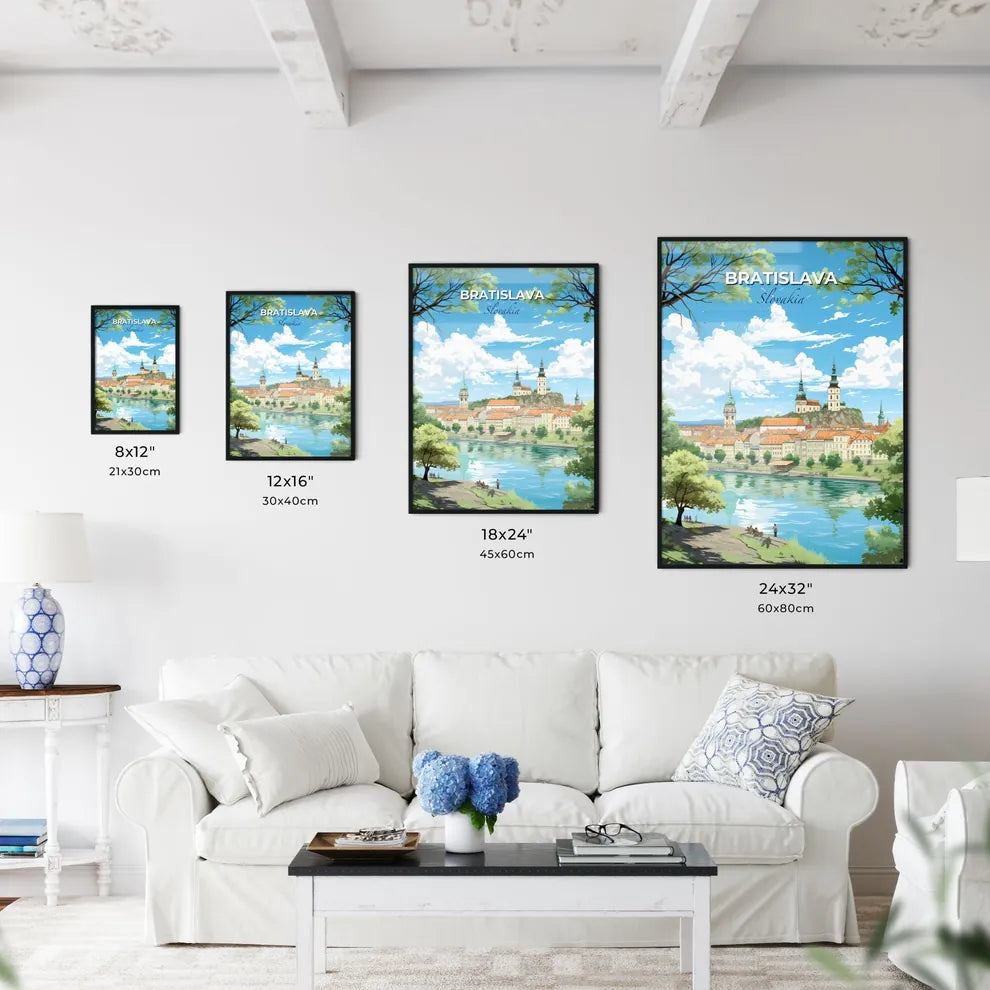 Bratislava Slovakia Skyline - A City By A River - Customizable Travel Gift Default Title