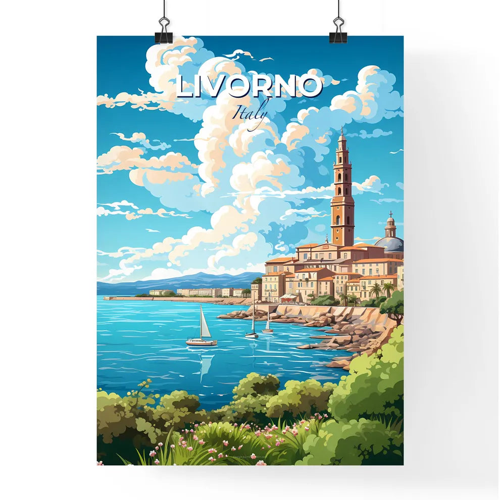 Livorno Italy Skyline - A City Next To A Body Of Water - Customizable Travel Gift Default Title