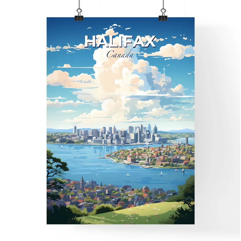 Halifax Canada Skyline - A City By A Body Of Water - Customizable Travel Gift Default Title
