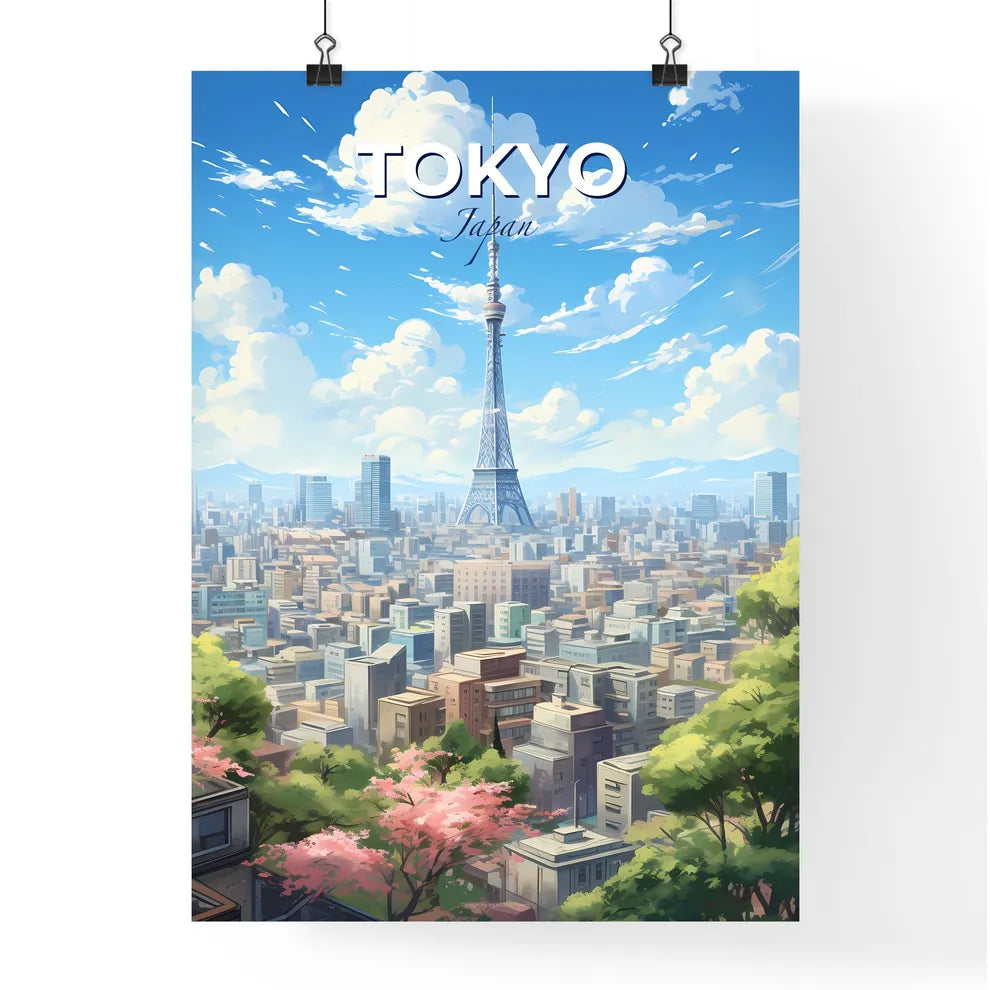 Tokio Skyline - A Tower In A City - Customizable Travel Gift Default Title