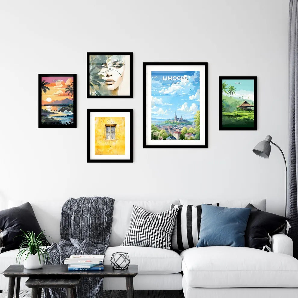 Limoges France Skyline - A City Landscape With A Castle And Trees - Customizable Travel Gift Default Title