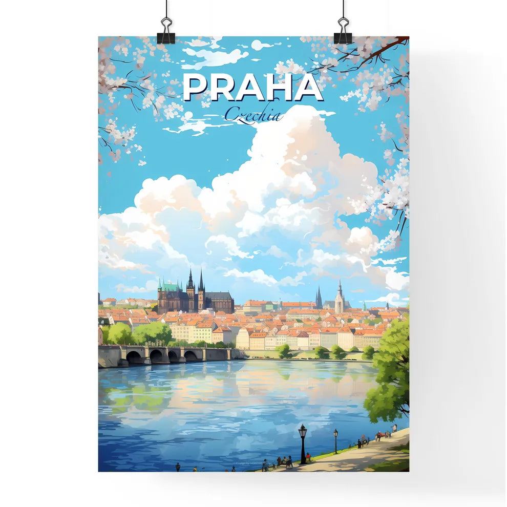 Praha Czechia Skyline - A City By A River - Customizable Travel Gift Default Title