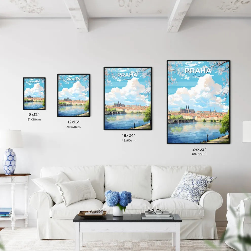 Praha Czechia Skyline - A City By A River - Customizable Travel Gift Default Title