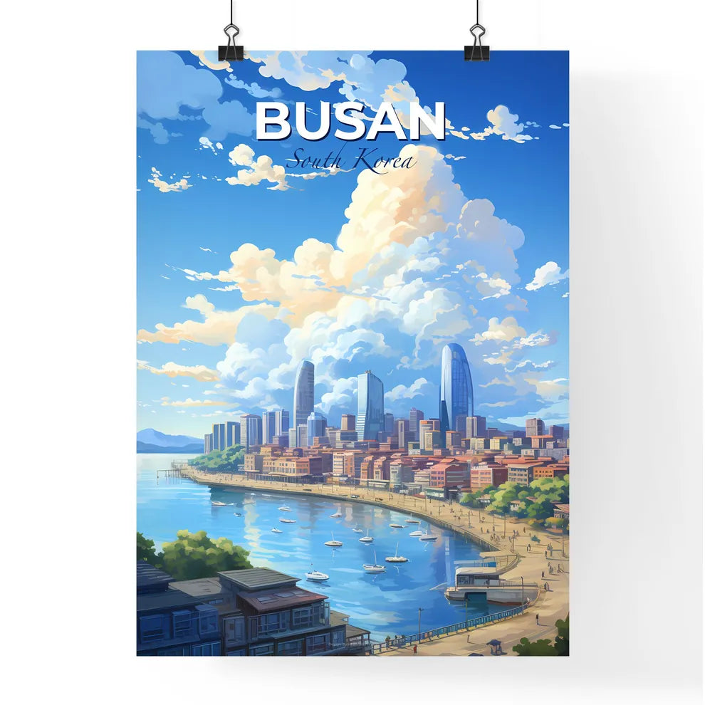 Busan South Korea Skyline - A City By The Water - Customizable Travel Gift Default Title