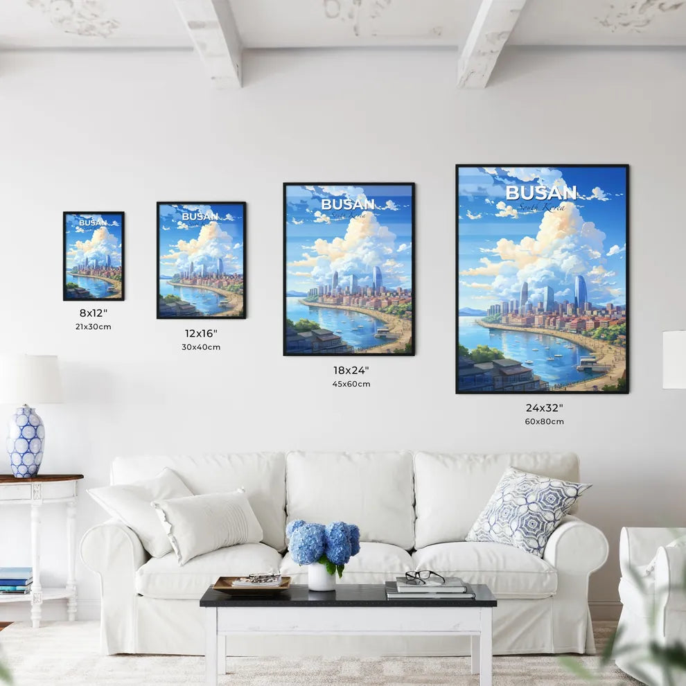 Busan South Korea Skyline - A City By The Water - Customizable Travel Gift Default Title
