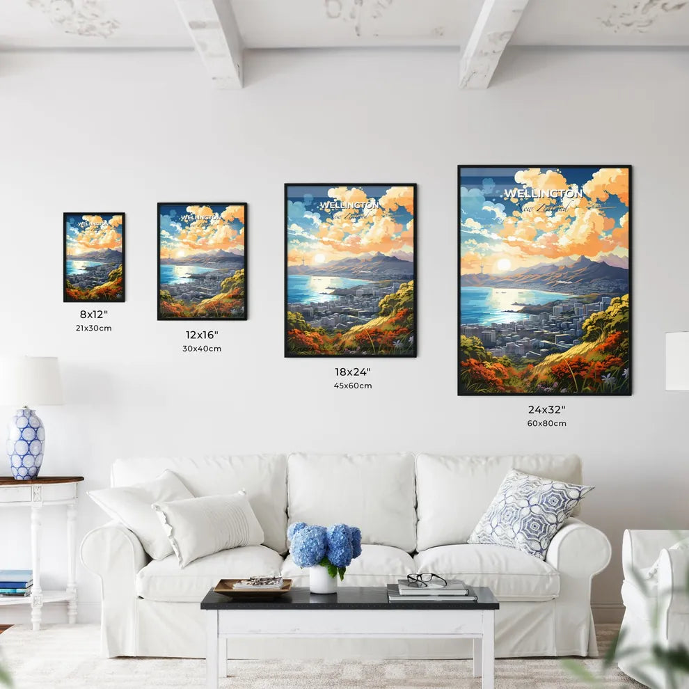 Wellington New Zealand Skyline - A City By The Water - Customizable Travel Gift Default Title
