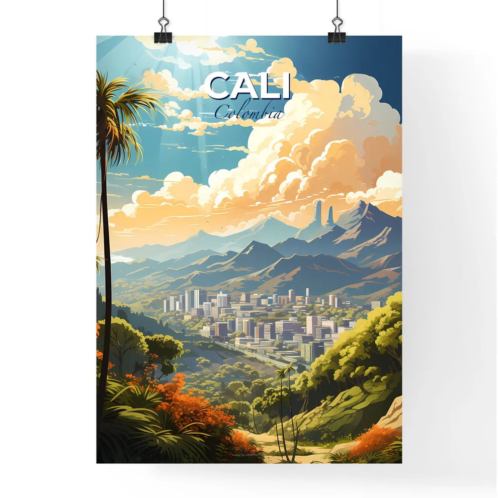 Cali Colombia Skyline - A Landscape Of A Cit Poster