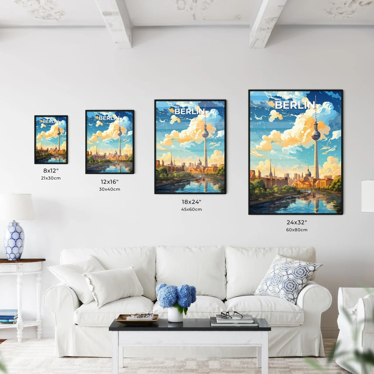 Berlin Germany Skyline - A City With A Tall Tower - Customizable Travel Gift Default Title