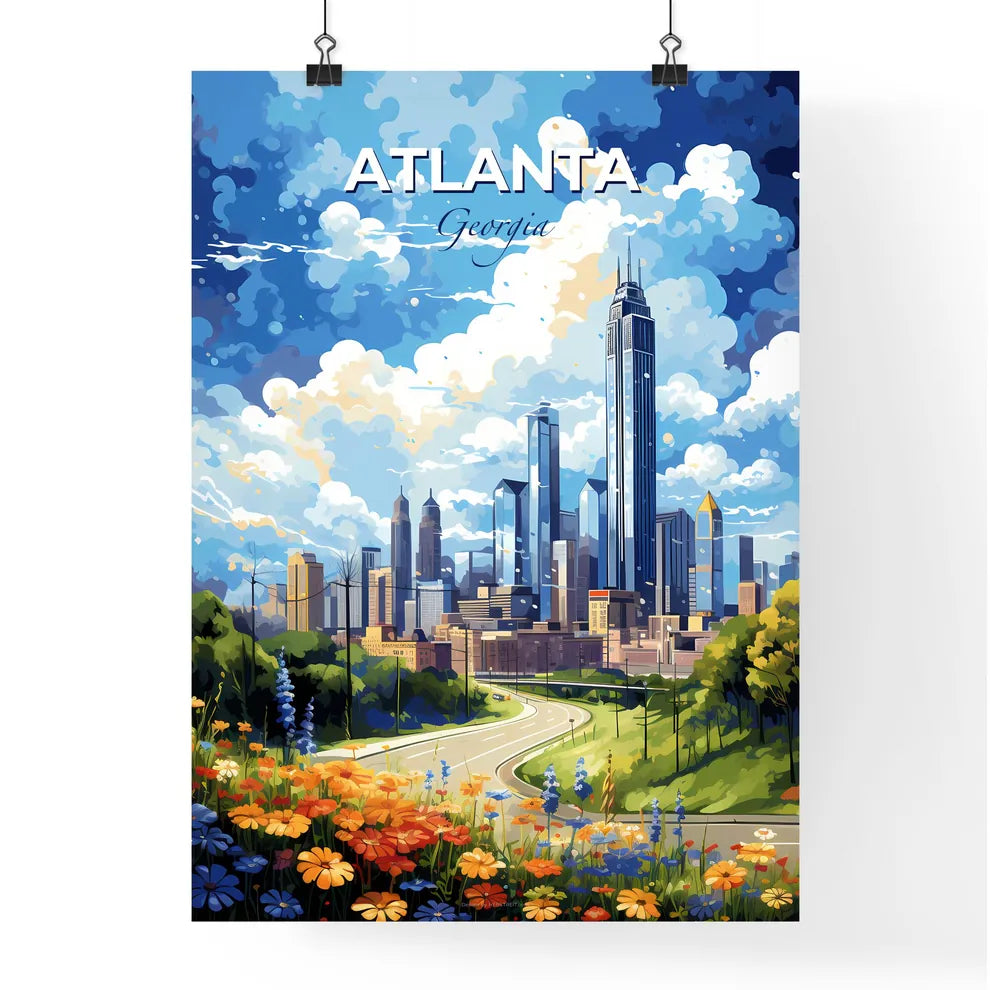 Atlanta Georgia Skyline - A Road Leading To A City - Customizable Travel Gift Default Title
