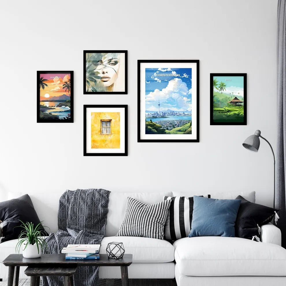 Christchurch New Zealand Skyline - A City Landscape With A Tall Tower And A Body Of Water - Customizable Travel Gift Default Title