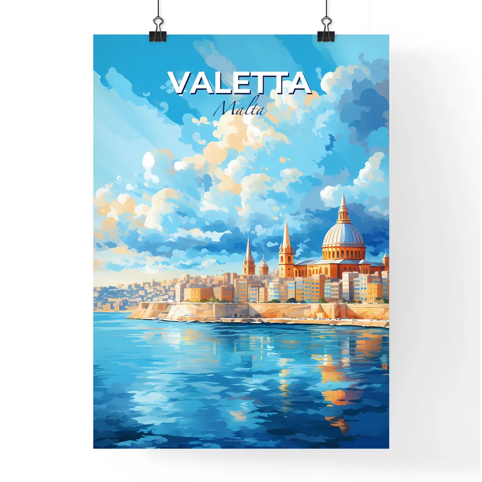 Valetta Malta Skyline - A City By The Water - Customizable Travel Gift Default Title