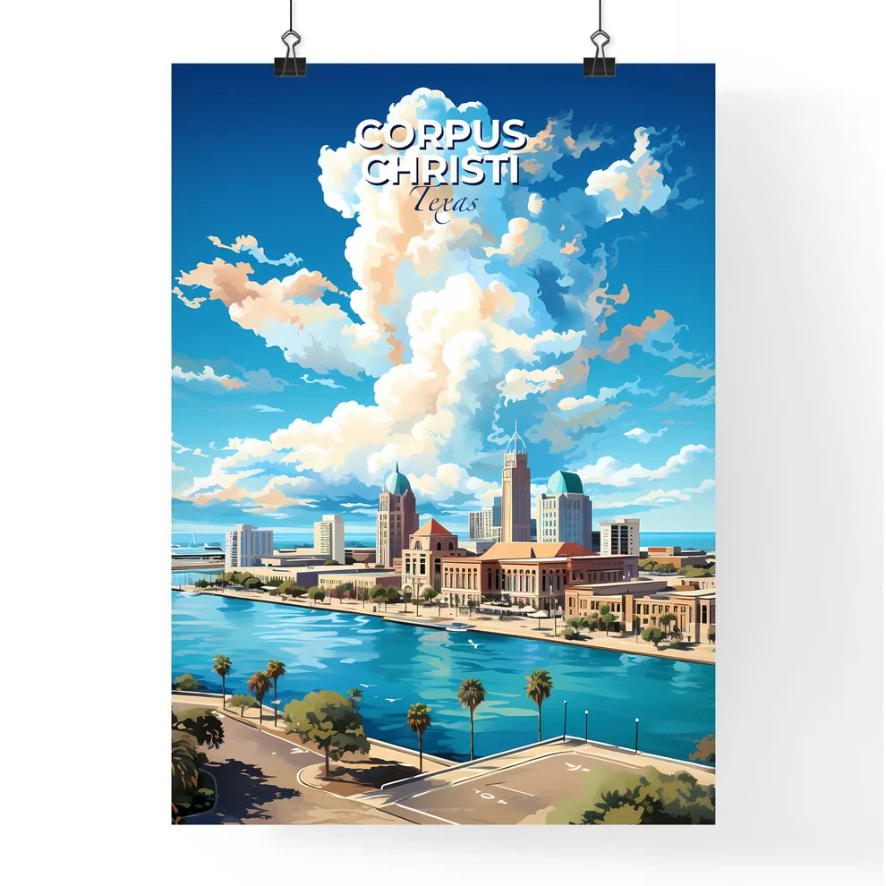 Corpus Christi Texas Skyline - A City By A River - Customizable Travel Gift Default Title