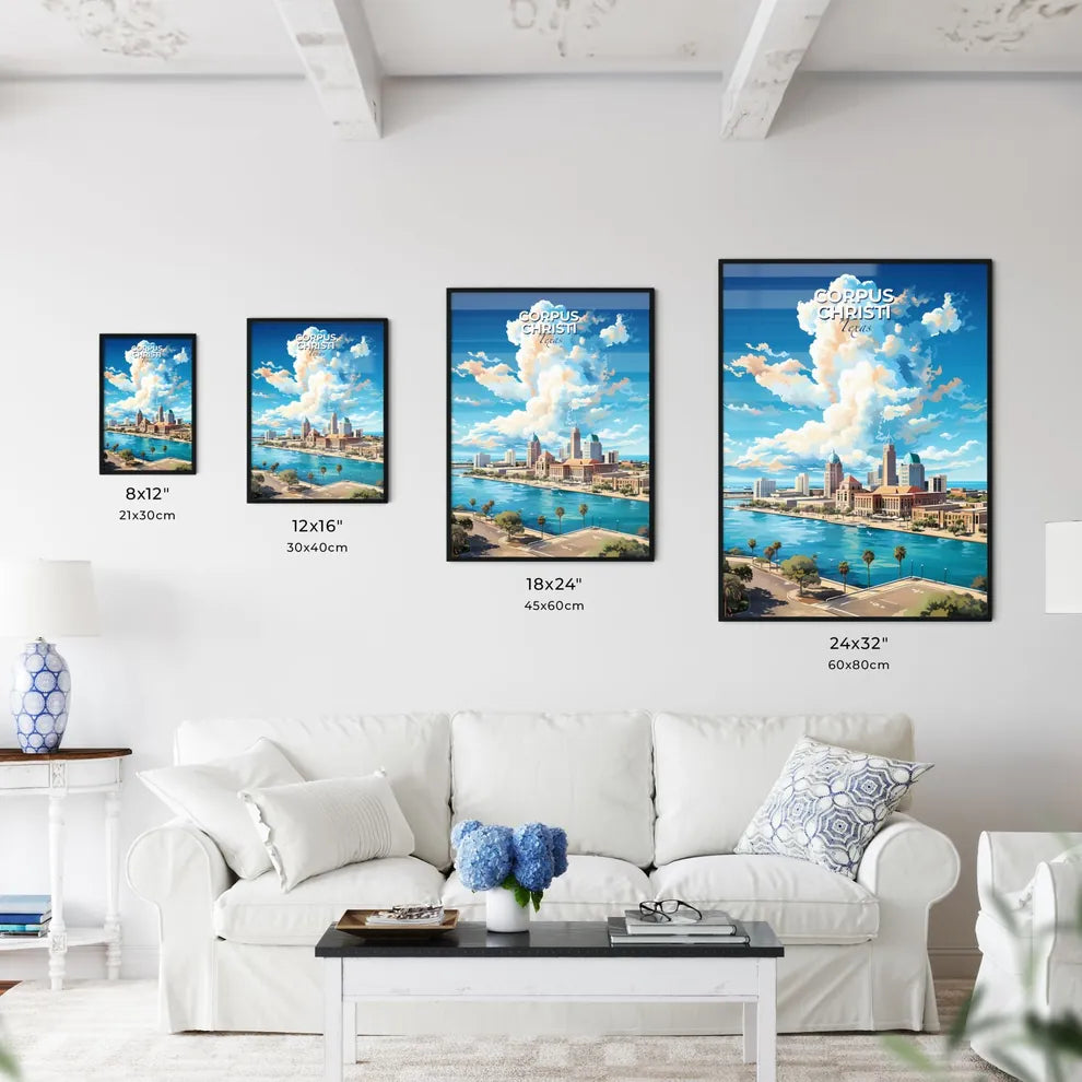Corpus Christi Texas Skyline - A City By A River - Customizable Travel Gift Default Title