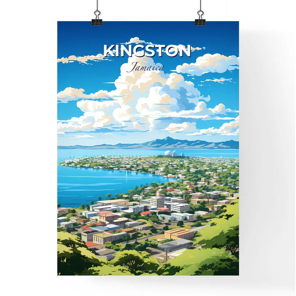 Kingston Jamaica Skyline - A City Next To The Water - Customizable Travel Gift Default Title