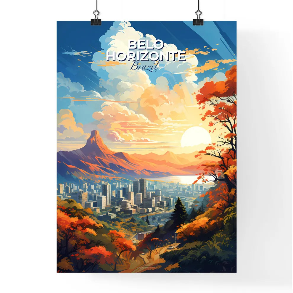 Belo Horizonte Brazil Skyline - A City In The Fall - Customizable Travel Gift Default Title