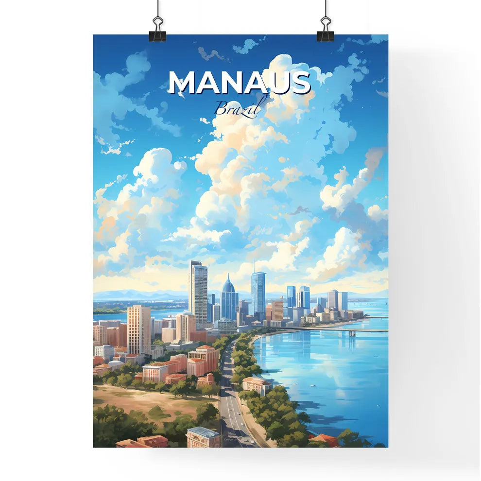 Manaus Brazil Skyline - A City By The Water - Customizable Travel Gift Default Title