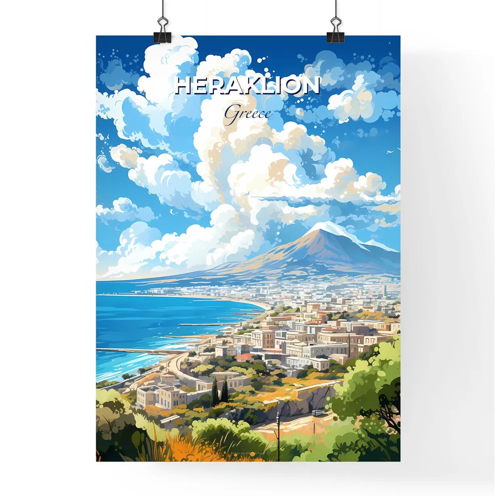 Heraklion Greece Skyline - A City By The Water - Customizable Travel Gift Default Title