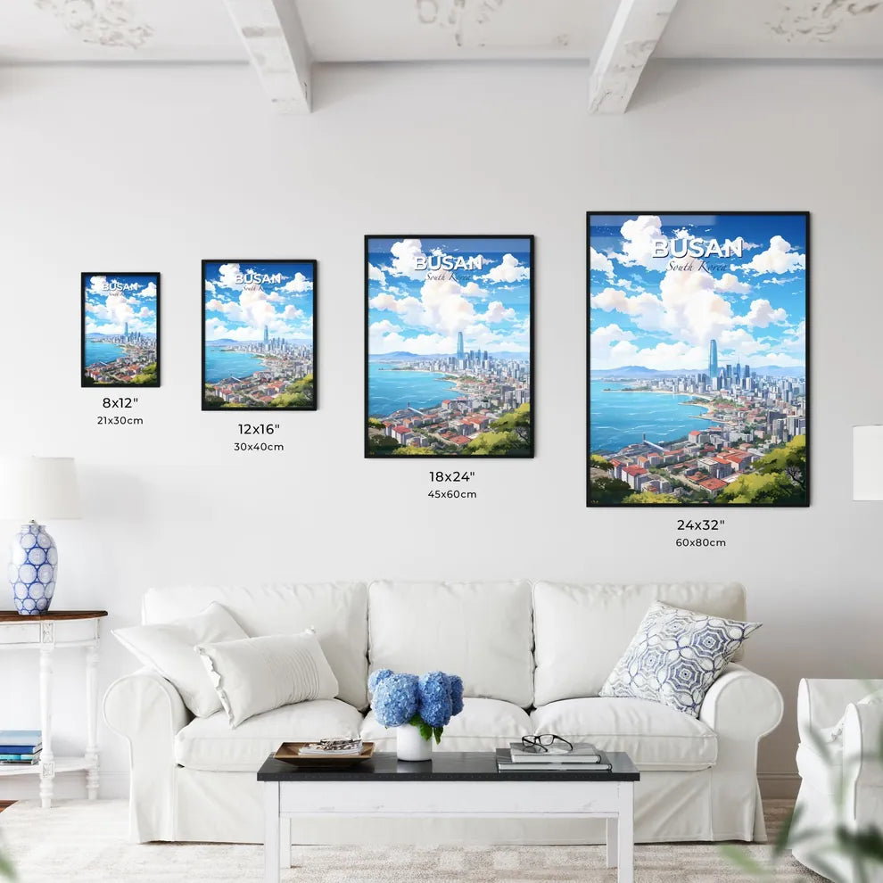 Busan South Korea Skyline - A City By The Water - Customizable Travel Gift Default Title
