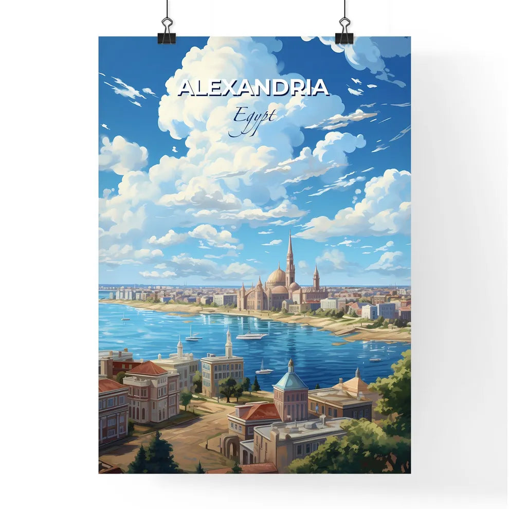 Alexandria Egypt Skyline - A City By The Water - Customizable Travel Gift Default Title