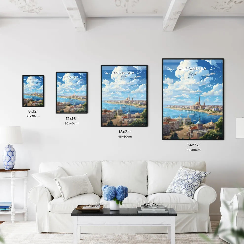 Alexandria Egypt Skyline - A City By The Water - Customizable Travel Gift Default Title