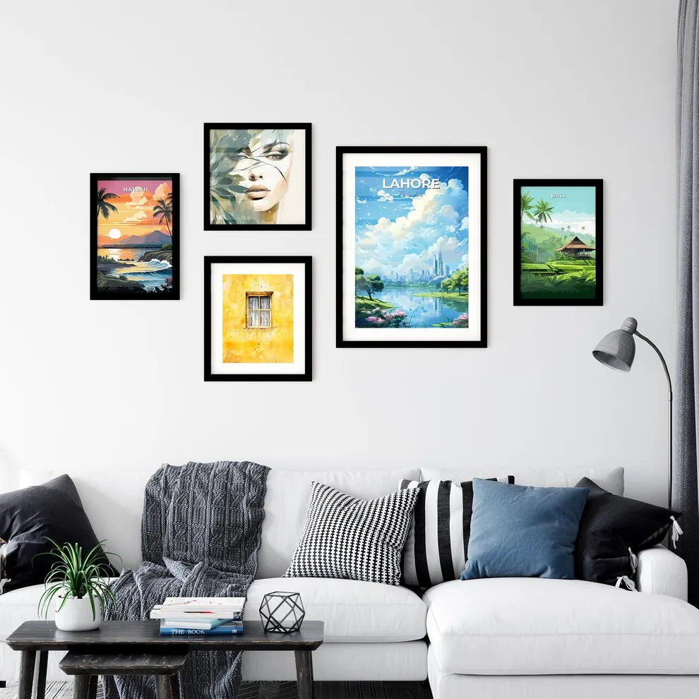 Lahore Pakistan Skyline - A Landscape Of A City With Trees And A River - Customizable Travel Gift Default Title