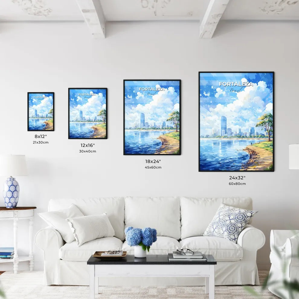 Fortaleza Brazil Skyline - A City By The Water - Customizable Travel Gift Default Title