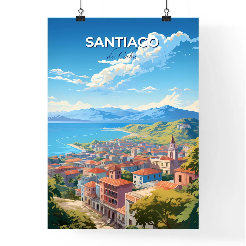 Santiago de Cuba Skyline - A City By The Water - Customizable Travel Gift Default Title