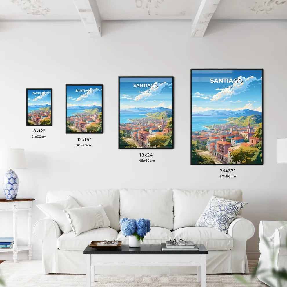 Santiago de Cuba Skyline - A City By The Water - Customizable Travel Gift Default Title