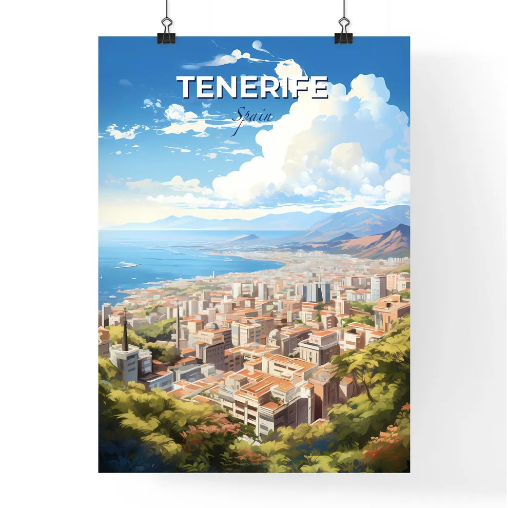 Tenerife Spain Skyline - A City By The Water - Customizable Travel Gift Default Title