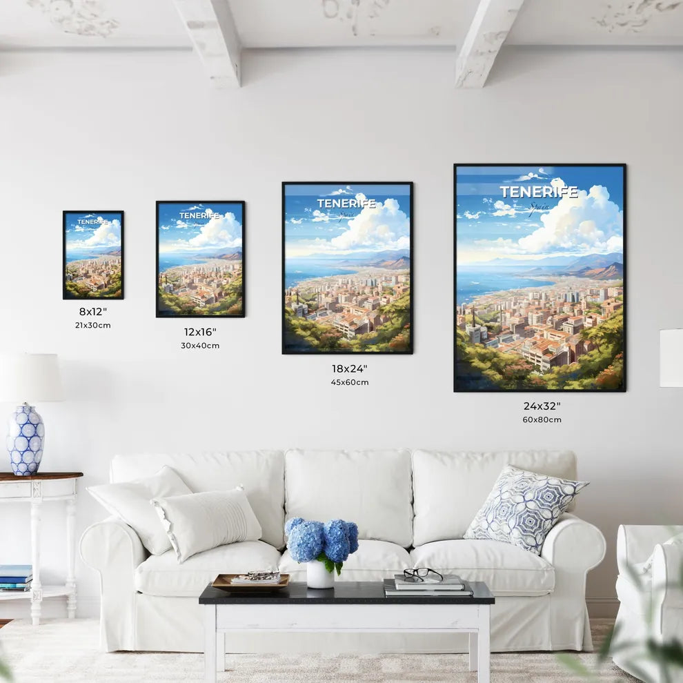 Tenerife Spain Skyline - A City By The Water - Customizable Travel Gift Default Title