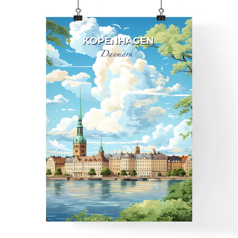 Kopenhagen Danmark Skyline - A City By The Water - Customizable Travel Gift Default Title