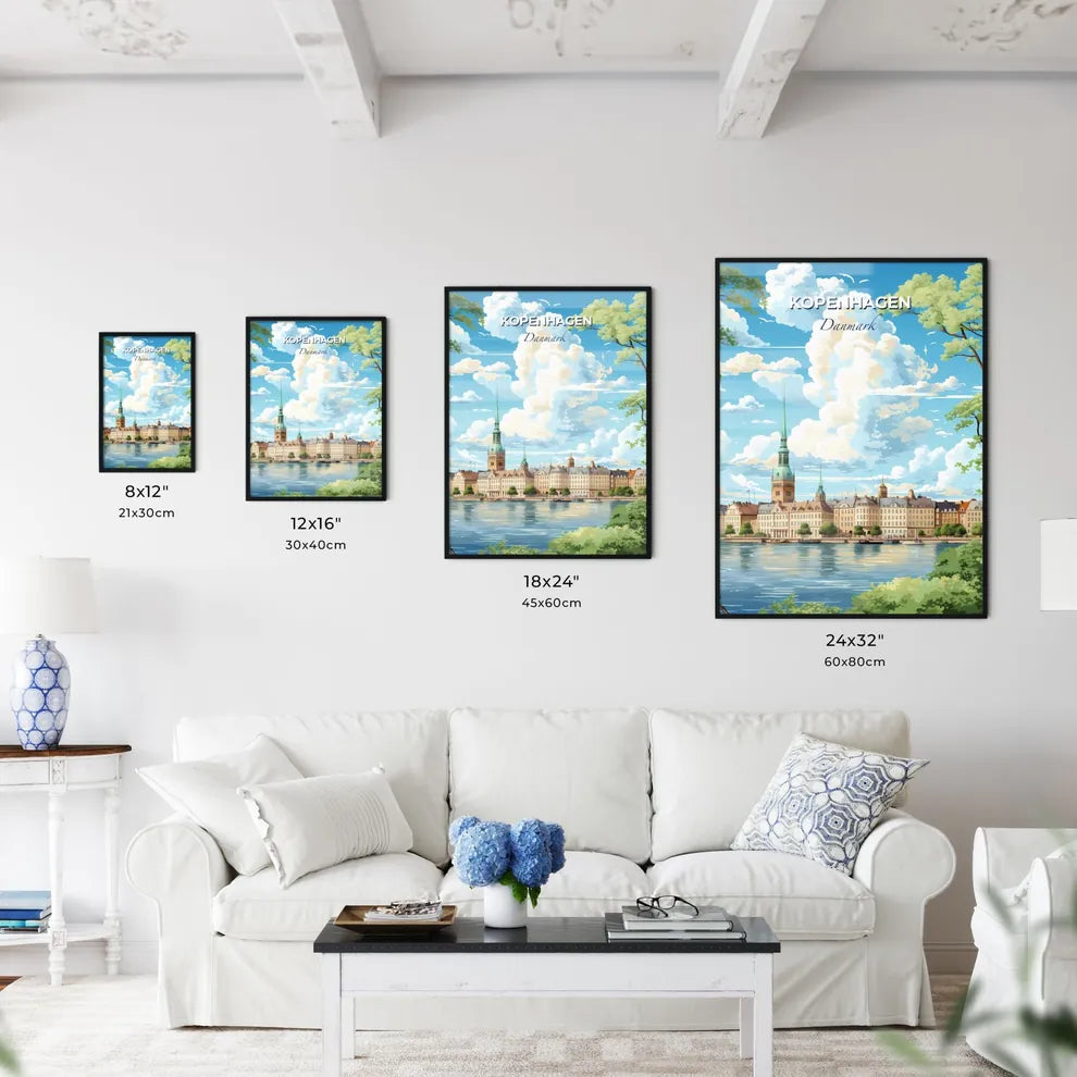 Kopenhagen Danmark Skyline - A City By The Water - Customizable Travel Gift Default Title