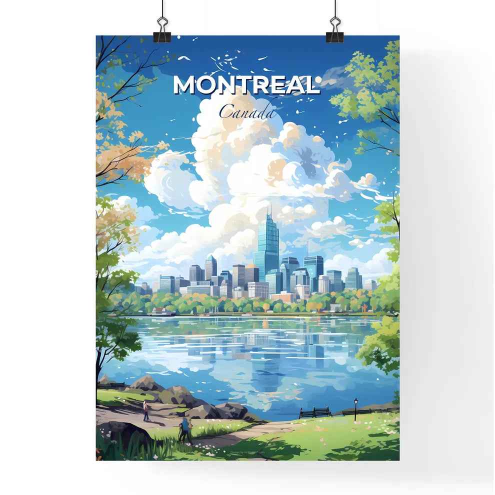 Montreal Canada Skyline - A City By A Lake - Customizable Travel Gift Default Title