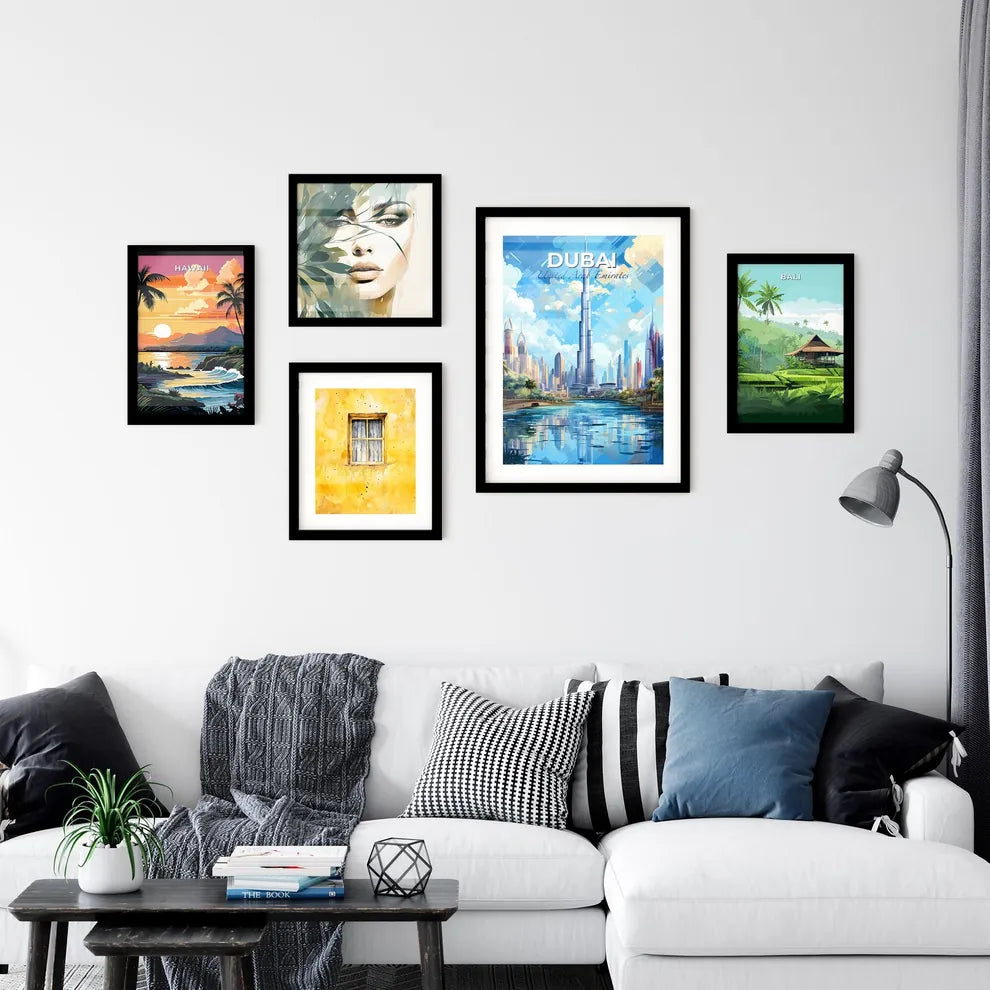 Dubai United Arab Emirates Skyline - A Water Next To A City - Customizable Travel Gift Default Title