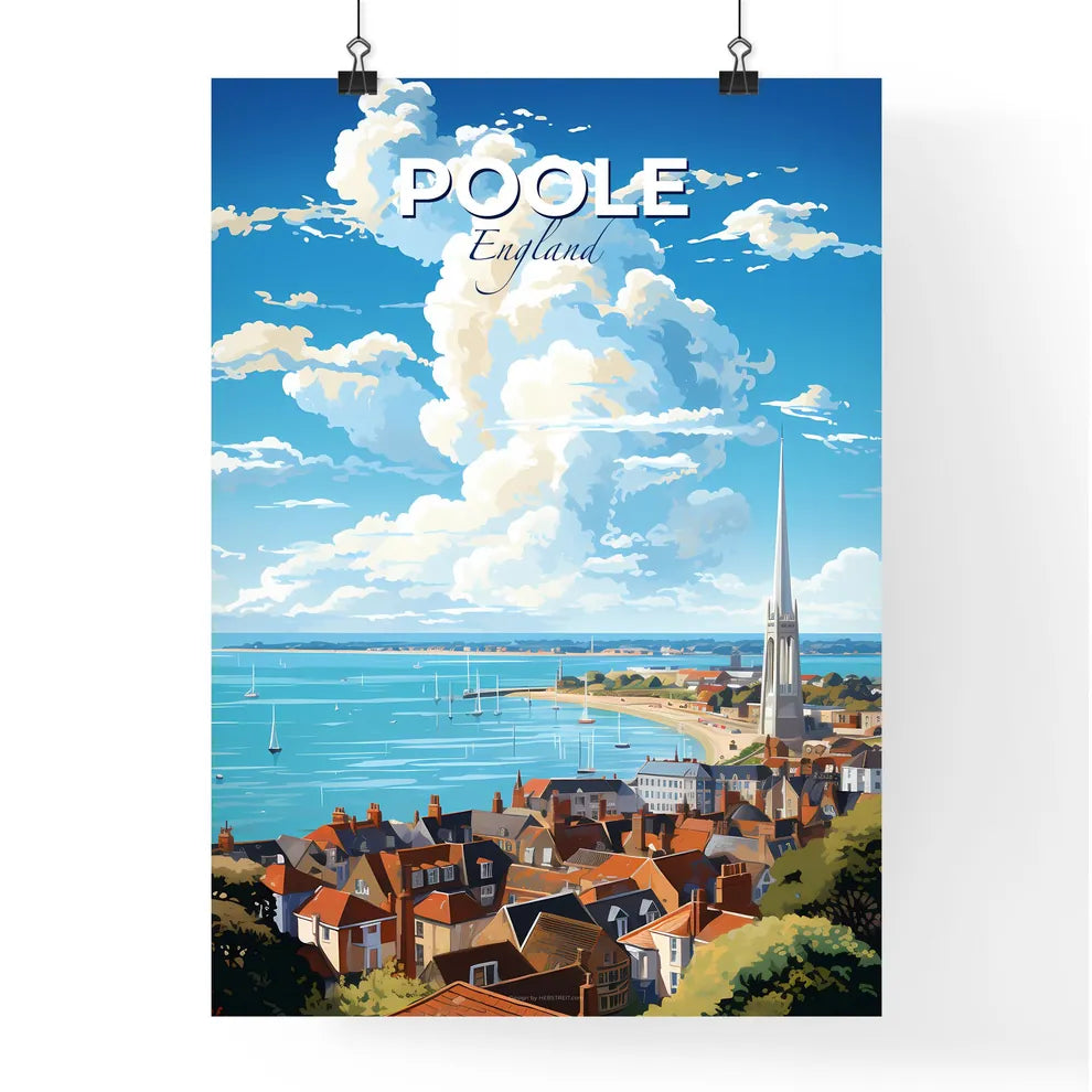Poole England Skyline - A City By The Water - Customizable Travel Gift Default Title